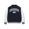 Covernat Single Breasted Long Sleeve Casual Comfortable Simple Lapel Down Jacket Unisex Outerwear Navy-Blue CO2404DP11NA