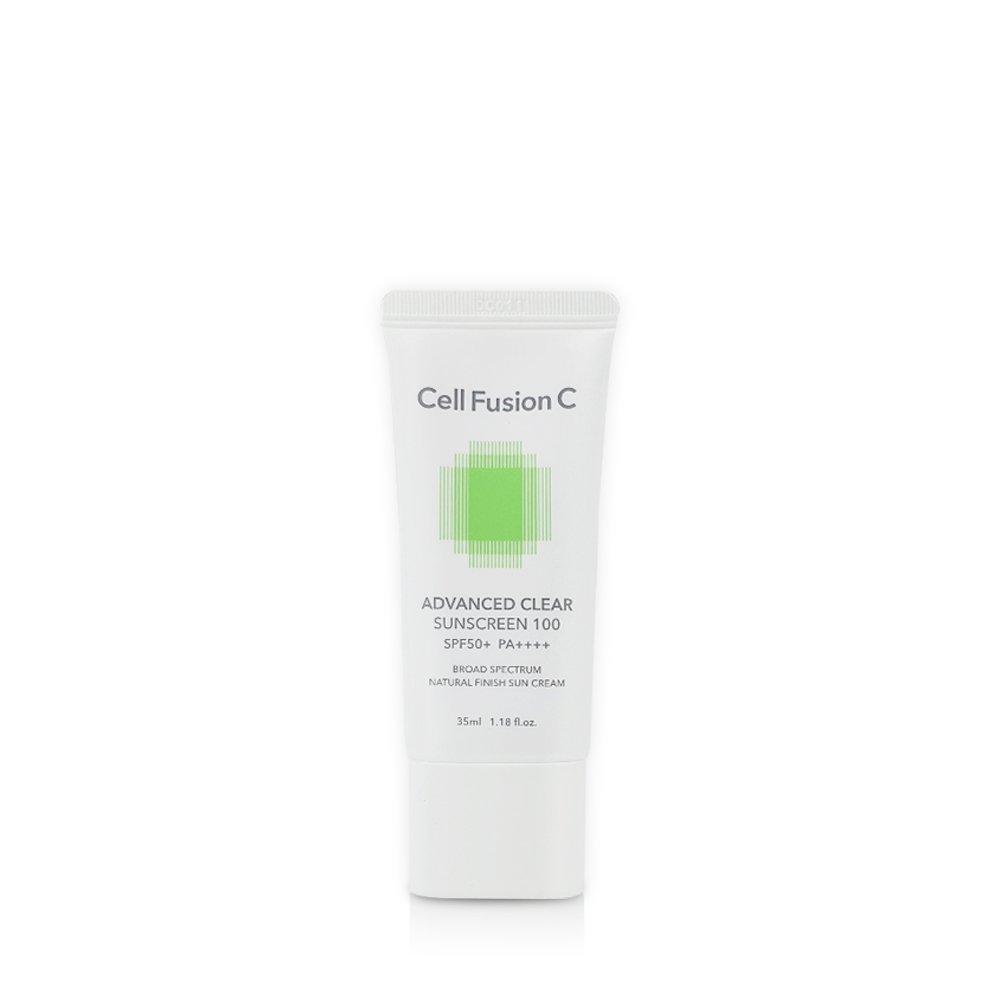 Cell Fusion C Улучшенный прозрачный солнцезащитный крем 100 35 мл (SPF50 +) 2 единицы