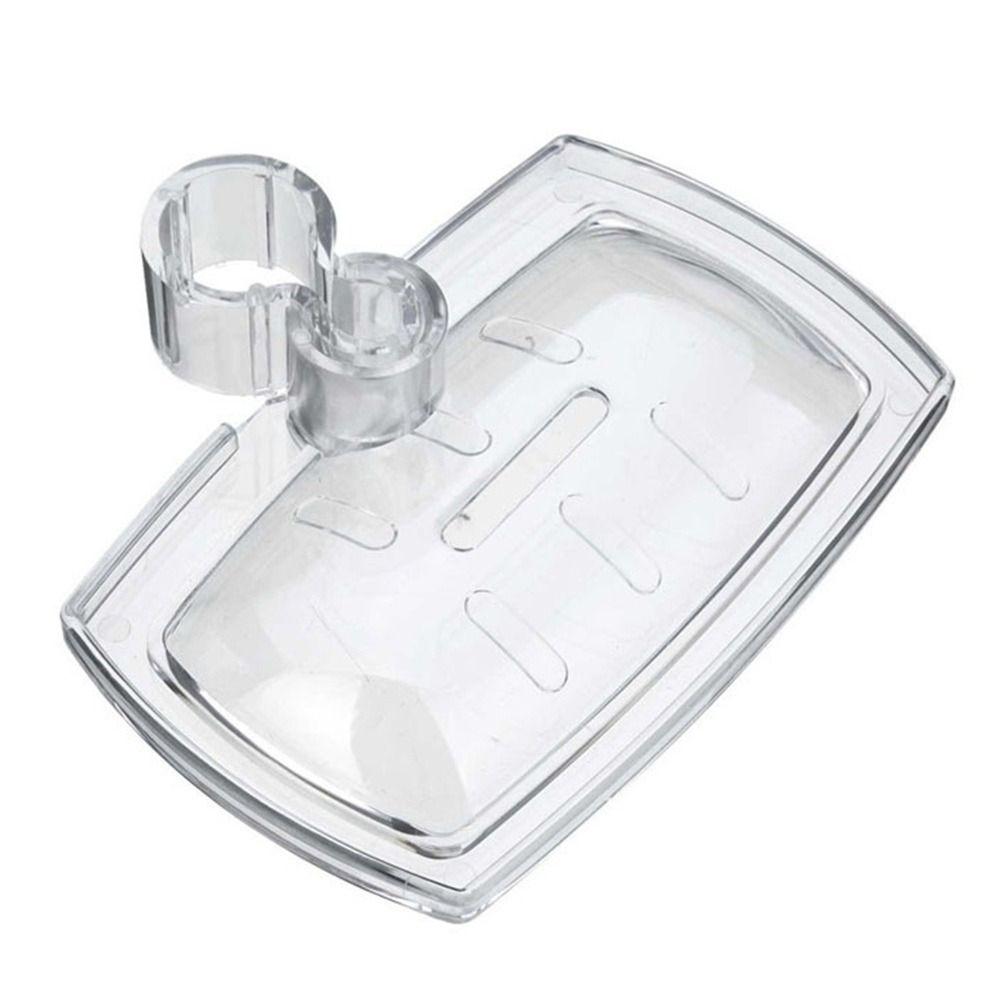 Transparent Wall Mounted Drain Holder Lifting Rod Soap Rack Soap Dish Soap Organizer Soap Holder