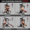 Multi Gym Workout Station, Weight Machine with 65kg Weight Stack, Sit Up Bench, Push Up Stand, Dip Station