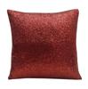 Yuga Cushion Cover Metallic Red Sequin Throw Glitter Pillow Wedding Decor Lounge 12 X 12