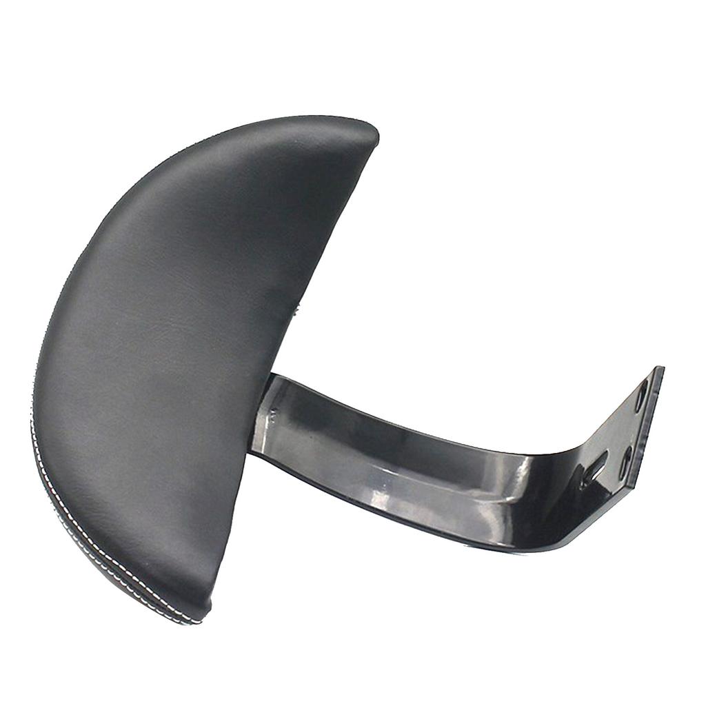 Bike Backrest Support PU Leather Electric Bicycle Rear Passenger Seat Backrest with Metal Support Soft Sponge Cushion