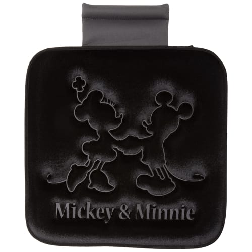 BONFORM Seat Cushion Disney/Mickey & Minnie MM Press Light/Normal Car Single Press with Stopper Velor Black 45x45x2cm Black 5342-02BK