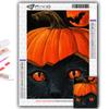 DIY 5D Diamond Painting Halloween Pumpkin And Black Cat Cross Stitch Kit Full Drill Embroidery Mosaic Art Picture of Rhinestones Gift