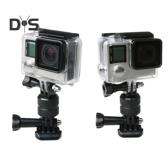 Vertical Stand Extension Arm Aluminum 360-Degree Rotation Camera Mount Vertical Metal Swivel Tripod Adapter for Gopro Hero12/11