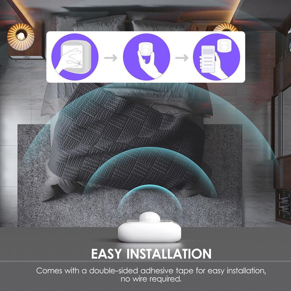 Wifi Motion Sensor Alarm Smart Human Body Induction PIR Sensor 16.4Ft 120-degree Detection Range