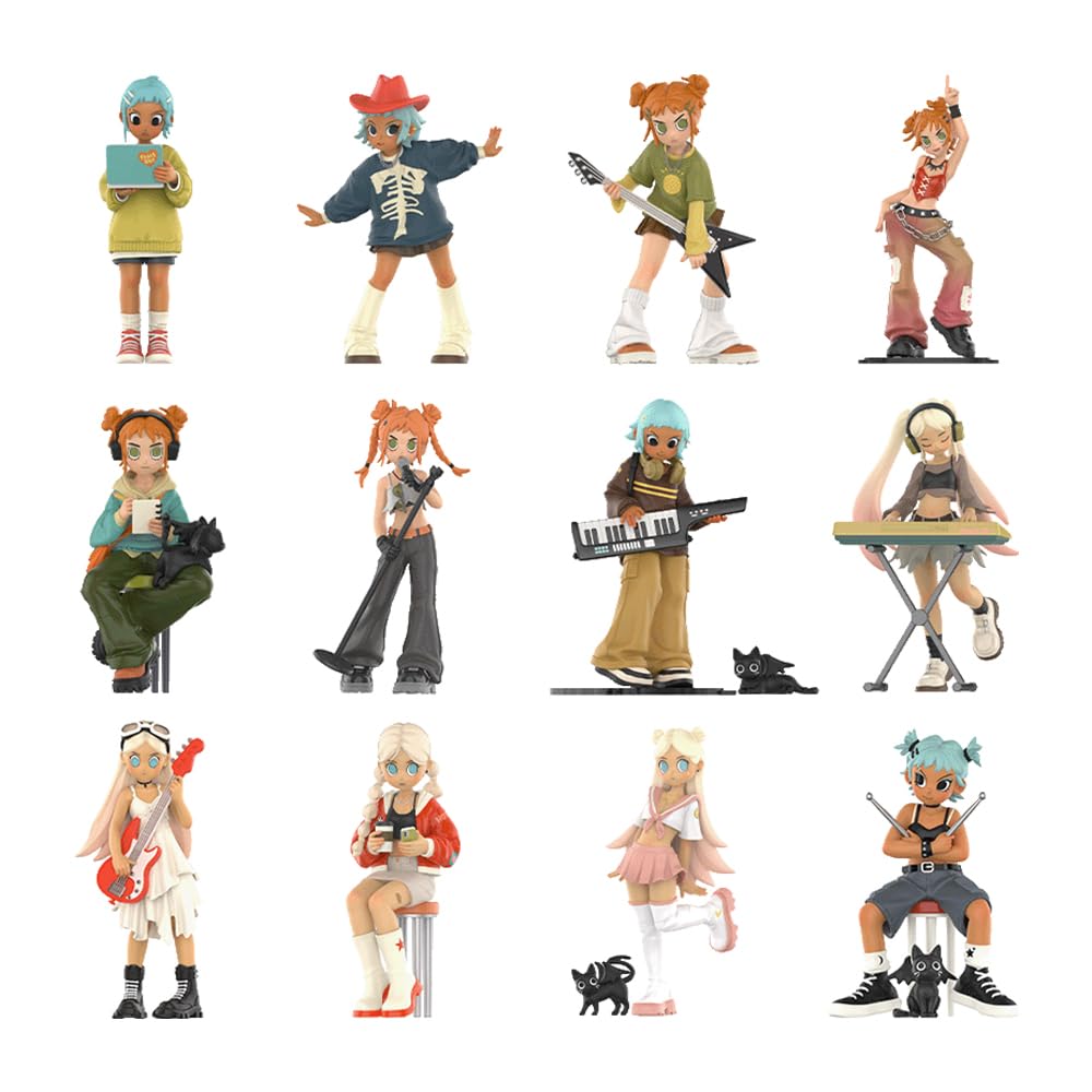 POP MART Peach Riot Rise Up Series Pop Mart Gacha Gacha Blind Box Фигурка Пластиковая модель Премиум Игрушка ПВХ Мягкий винил Оригинальный персонаж Подарок на день рождения