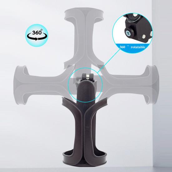 Гироскопический держатель для стакана с регулируемым ремнем, вращающийся на 360 градусов, непроливающийся, универсальный держатель для коляски, велосипеда, самоката, бутылки с водой и напитками