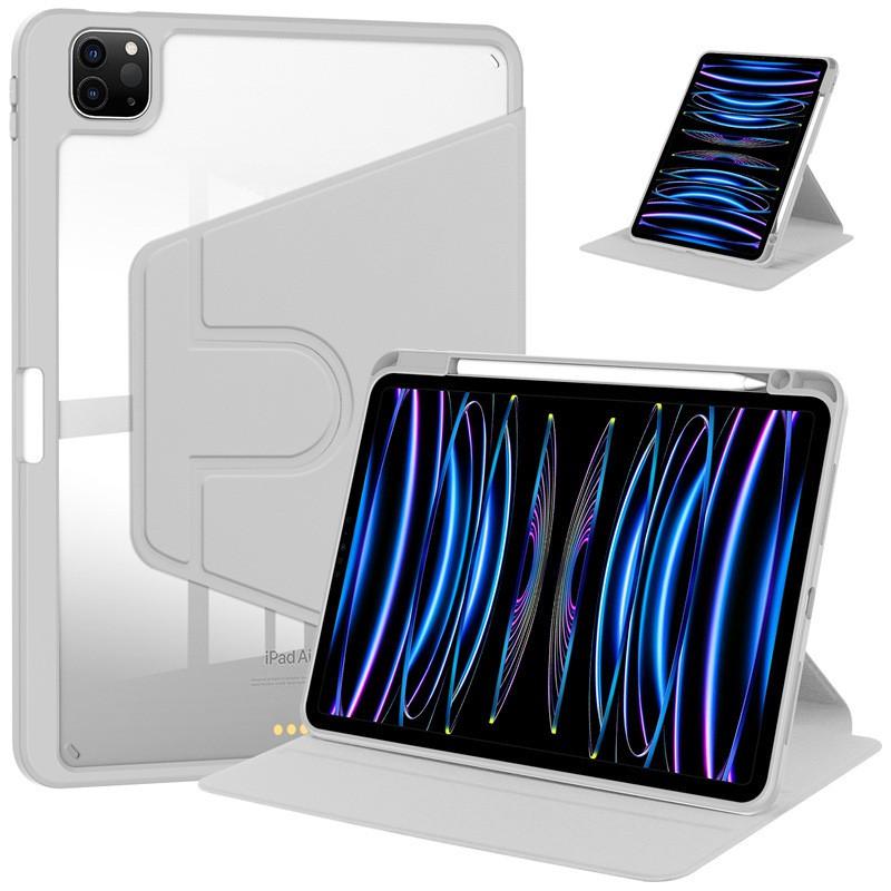 360 Rotating Case IPad Pro 11 13 Inch Full Clear Back Cover With Pencil Holder Shockproof Leather