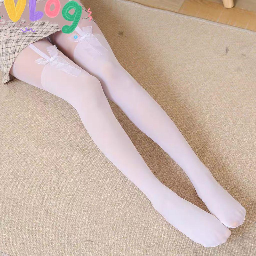 Lace Stockings, Stockings, Black Silk Sexy Suspenders, Women's Net Socks, Summer Thin White High Stockings, Knee Socks, Pantyhose.