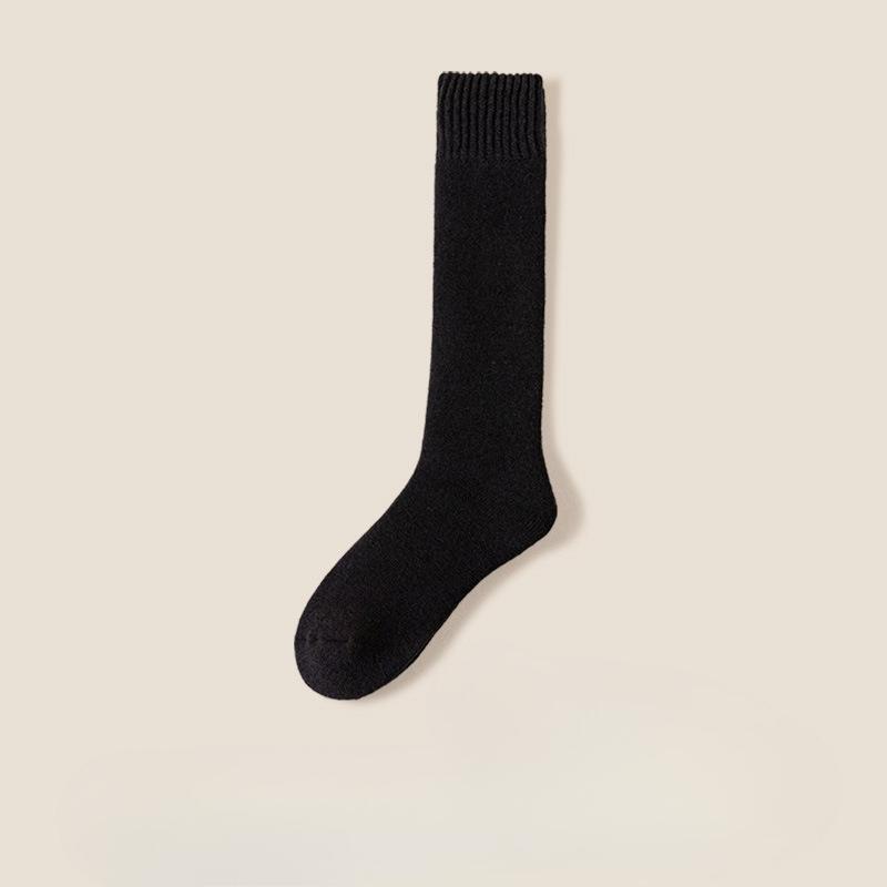High-content Cashmere Calf Socks for Women, Long Autumn and Winter Wool Socks, Thickened with Cashmere, Comfortable and Warm Sleep Socks