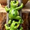 Tree Trunk Garden Decor Funny Frog Statue Cute 2 Frogs Climbing Ladder Figurine Resin Animal Flower Pot Sculpture Plant Decoration for Balcony