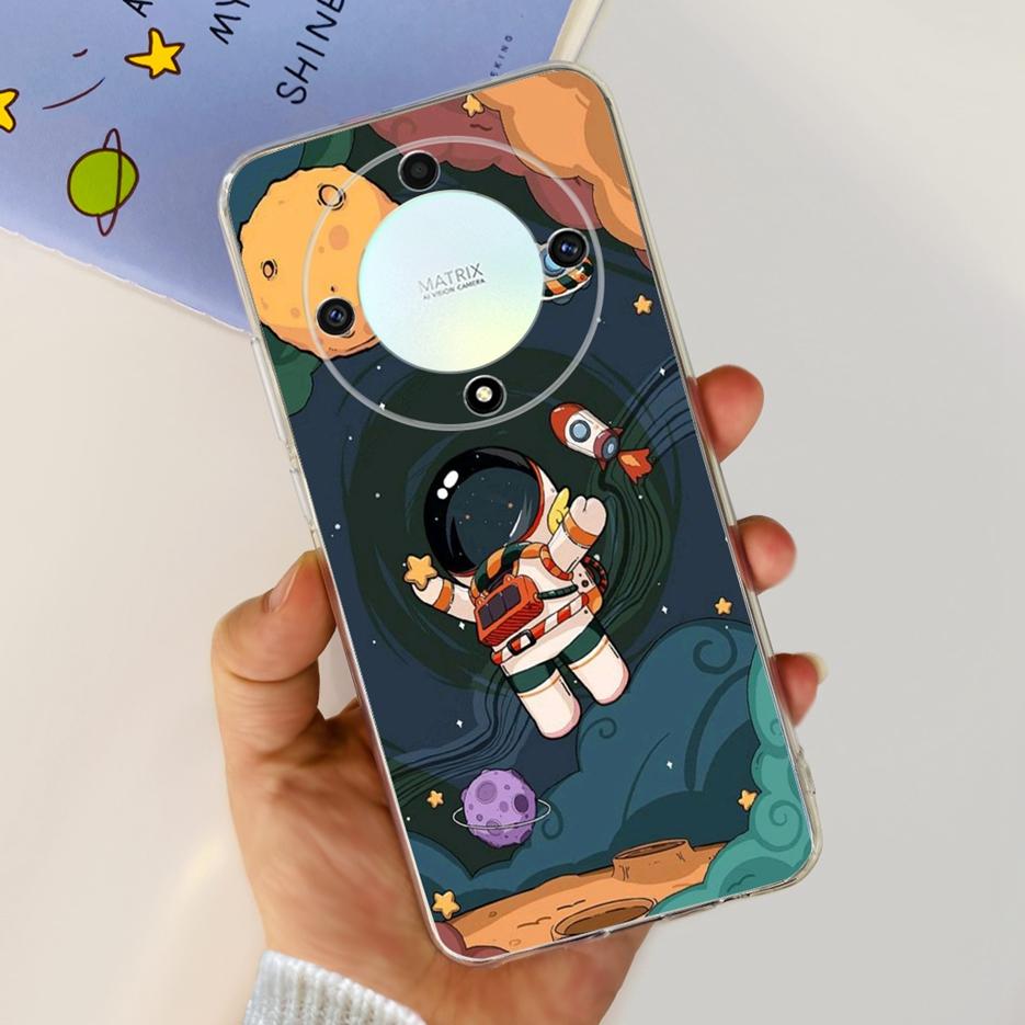 For Honor X9b 5G Case 2023 New Fashion Painted Cover Clear Silicone Soft TPU Phone Case For Honor X9b HonorX9b Back Cover Bumper