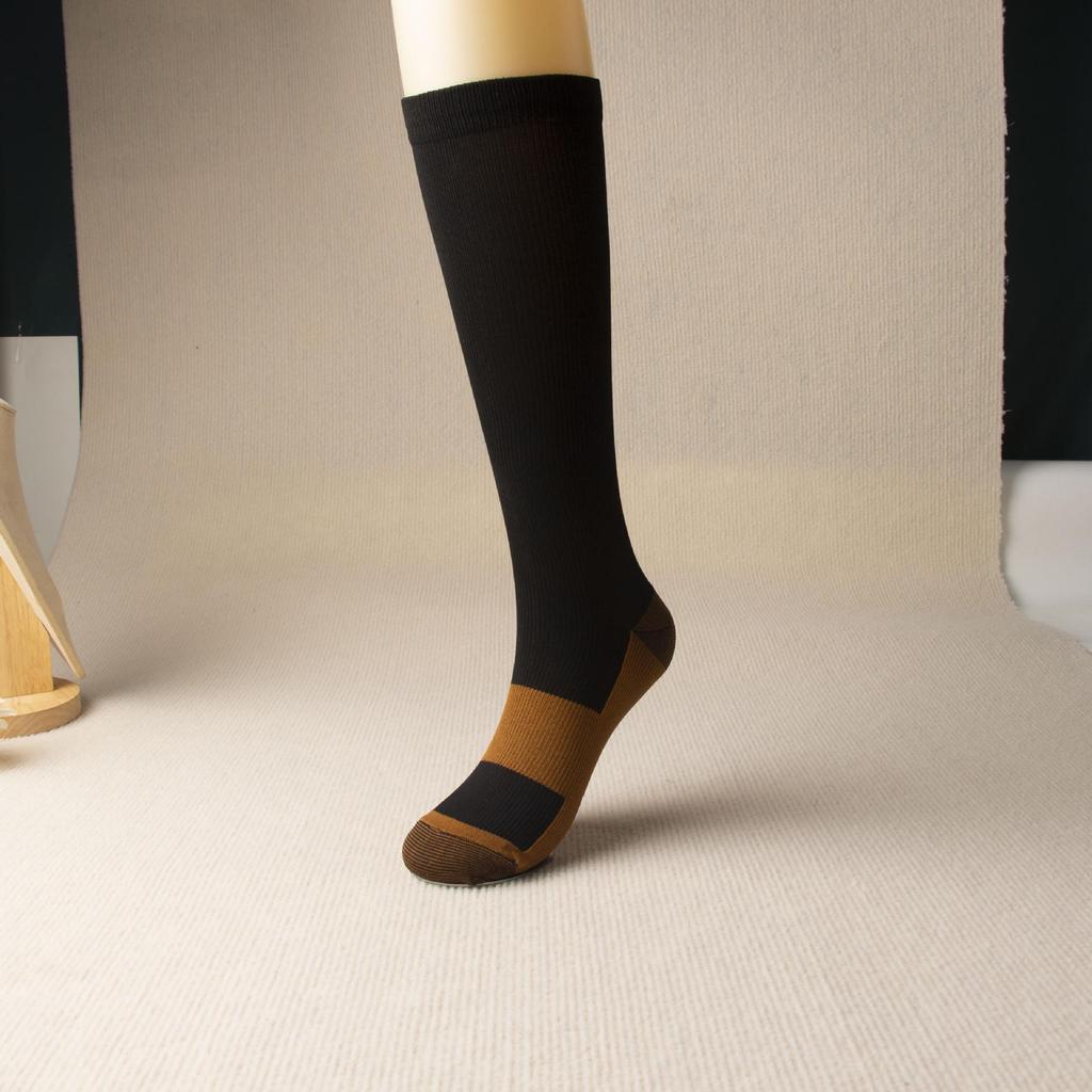 Новые компрессионные спортивные носки для похудения икр из медного волокна в японском стиле