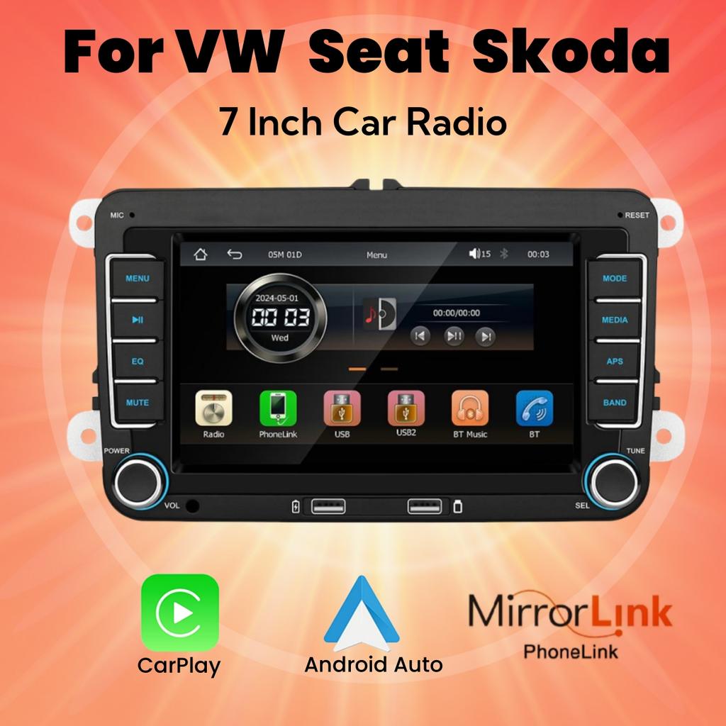 Android Car Radio для Volkswagen Golf 5 6 Polo Passat B6 B7 CC Skoda Jetta Универсальный беспроводной мультимедийный экран для Carplay Auto