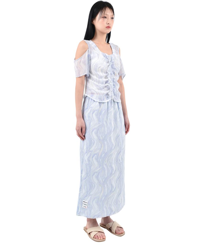 Catharsis Chiffon Long Skirt L/B_Free