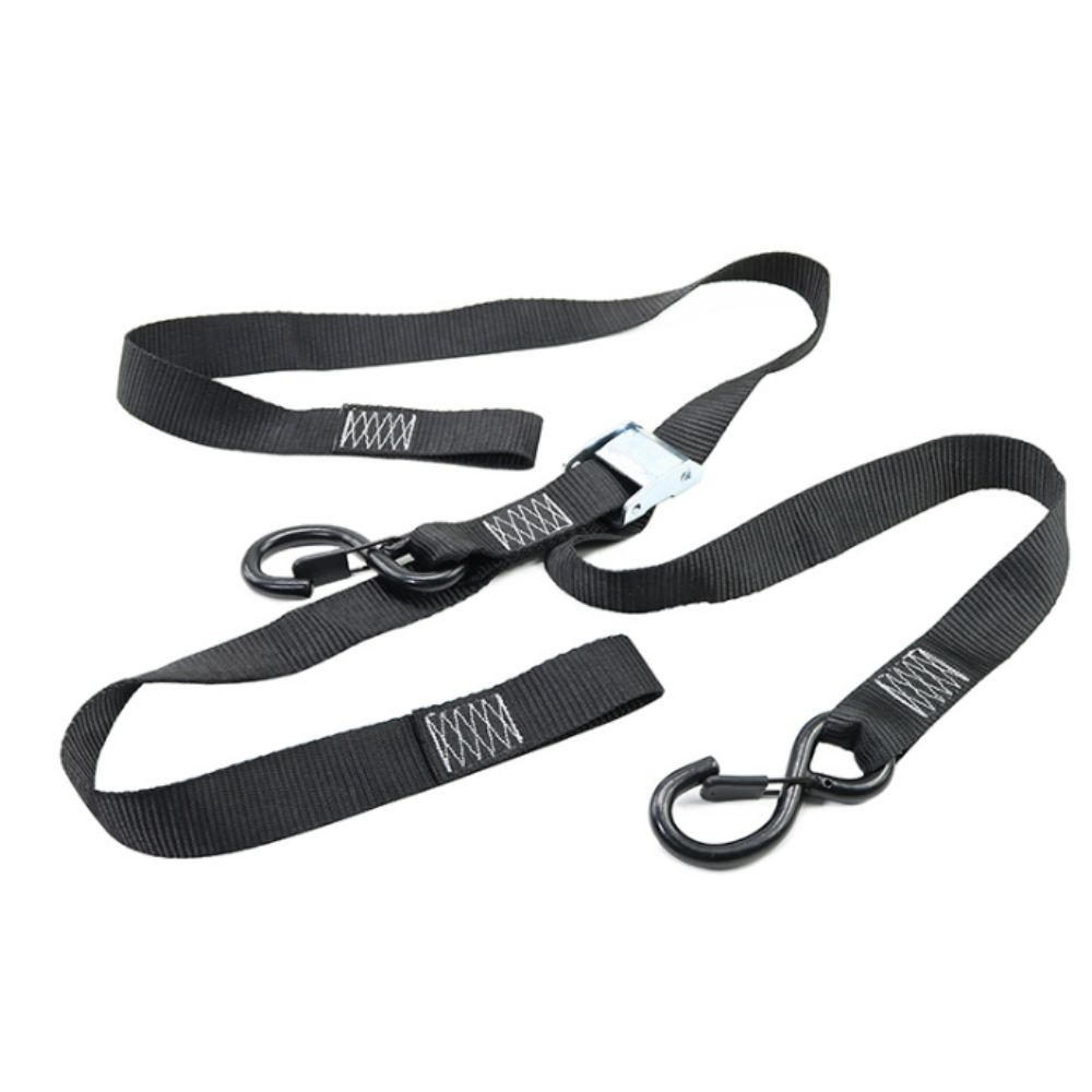 Universal Ratchet Tie Down Strap Lock S Hook Cargo Lashing Belt Kit Cam Buckle Strap Dirt Bike