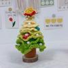 Finished Crochet Christmas Tree Decor Handmade Artificial Knitted Tabletop Ornament  Christmas Day