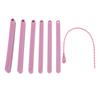 6Pcs Teether Stick Silicone Jaw Grading Bite Blocks Force Trainer Kit Speech Communication Aids Soft Purple