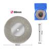 Набор алмазных отрезных дисков для роторных аксессуаров Dremel, пильные диски, абразивные шлифовальные круги, дисковая оправка, электроинструмент