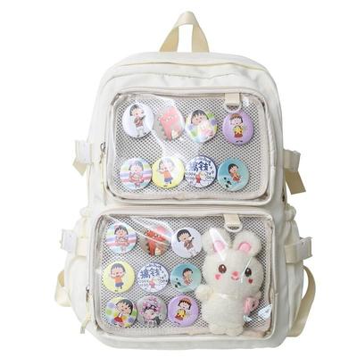Ita Bag Itaba Backpack Ita Backpack Ita Backpack Ita Backpack Большая вместимость Большой рюкзак Oshikatsu Сумка Oshikatsu A4 Прозрачный Черный Черный Белый Белый