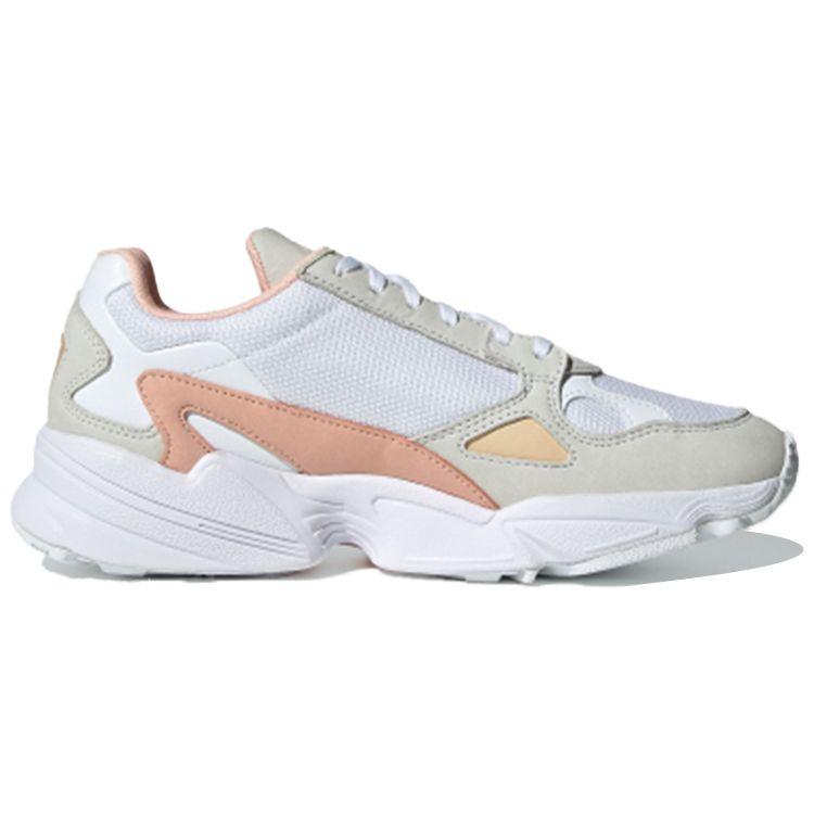 Adidas Falcon Glow Розовые женские кроссовки White Cloud-White Halo-Amber GV7366
