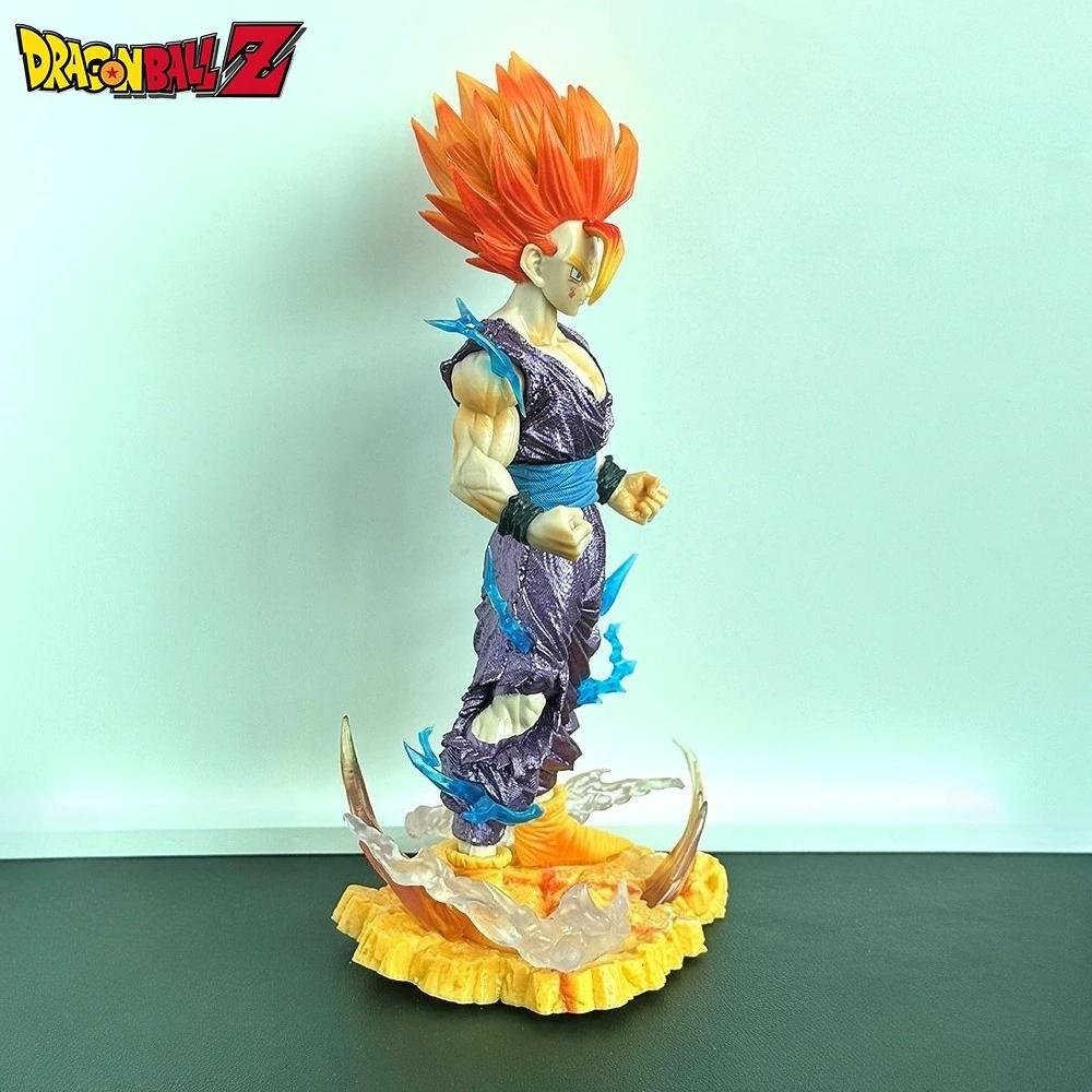 23.5см Аниме Фигурка Dragon Ball Супер Сайян Сын Гоку Фигурки Действия ПВХ Настольное Украшение Коллекционная Модель Игрушки Подарки Z 2 Круглая Сенсорная Сжималка