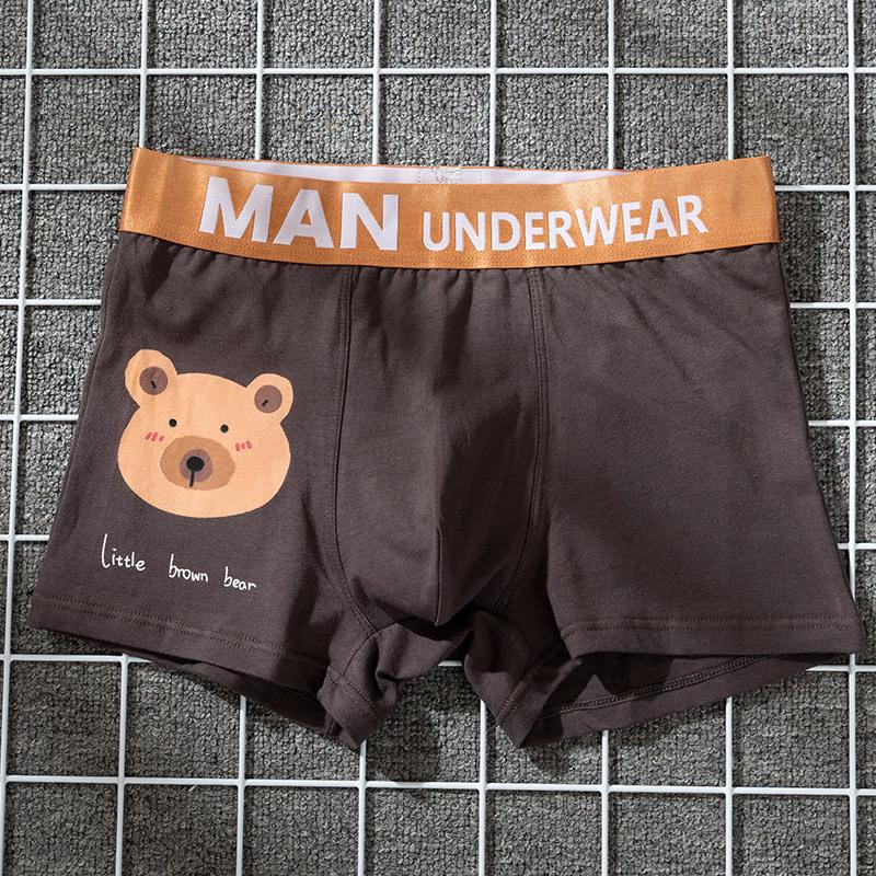 Мужское нижнее белье, мужские боксеры, хлопковые дышащие мужские трусы с квадратной талией, модная свободная корейская версия