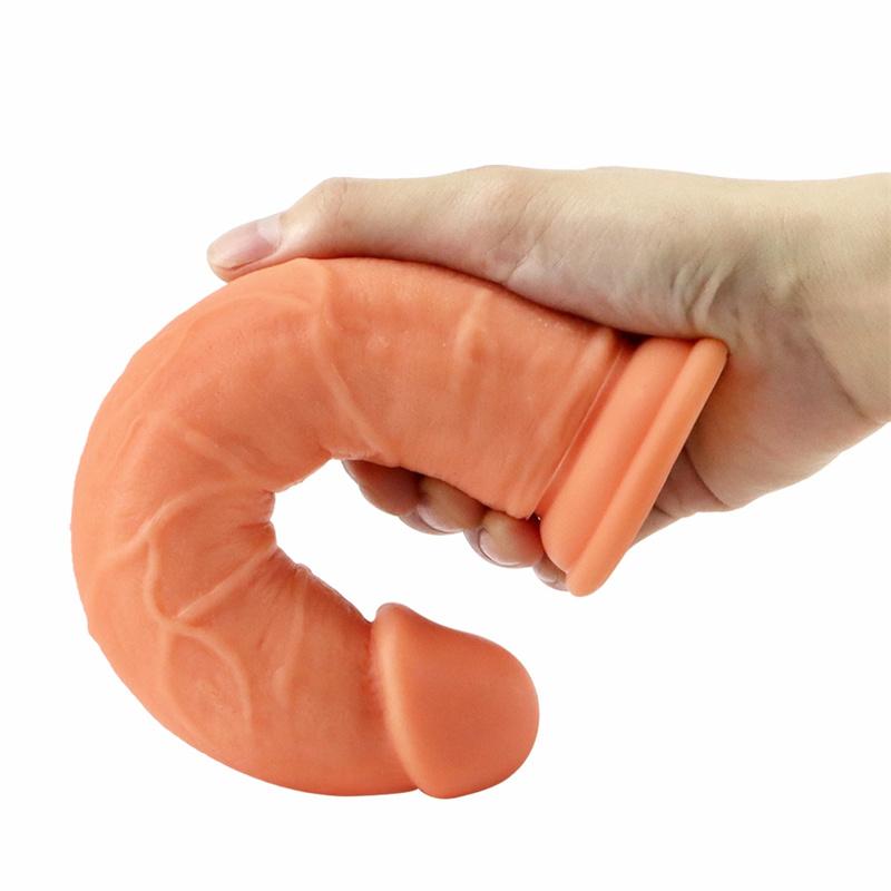 Устройство для женской мастурбации Без яиц Супермягкий силикон Экстрамягкий Мягкая имитация члена Большая вагина