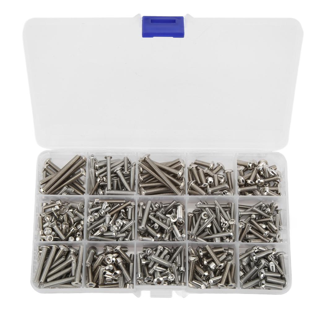 451pcs RC Car Stainless Steel Screws Kit Upgrade Screw Pack for Traxxas 15 RC Car