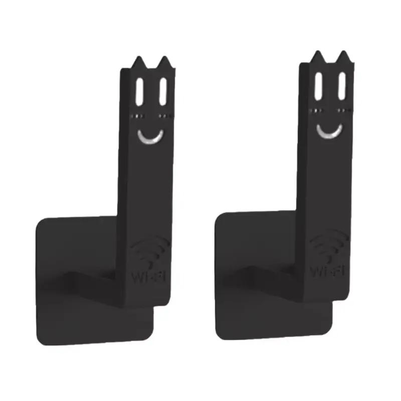 2/1PCS Wireless Wifi Router Rack Wall-mounted Storage Box Socket Strip Holder Bracket Punch-free Bracket