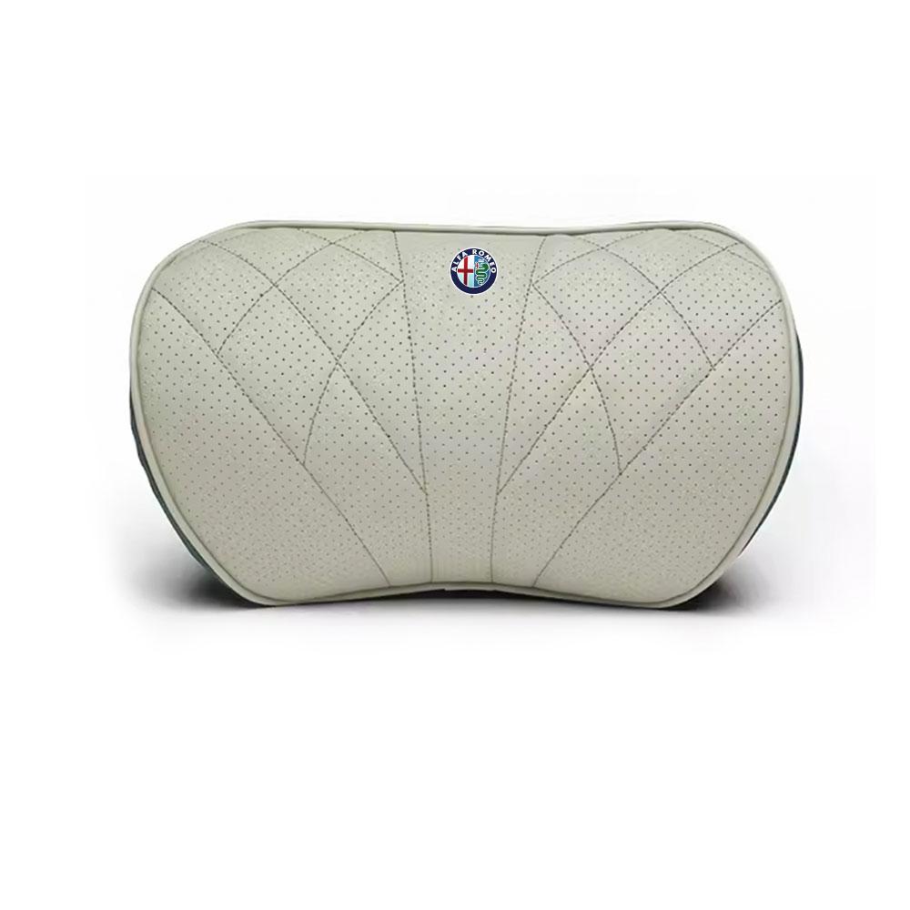 YYCE3 1pc Memory Foam Car Headrest/Seat Cushion For Alfa Romeo Giulietta GT 147 156 Mito Brera Giulia Stelvio Volante Auto Accessories