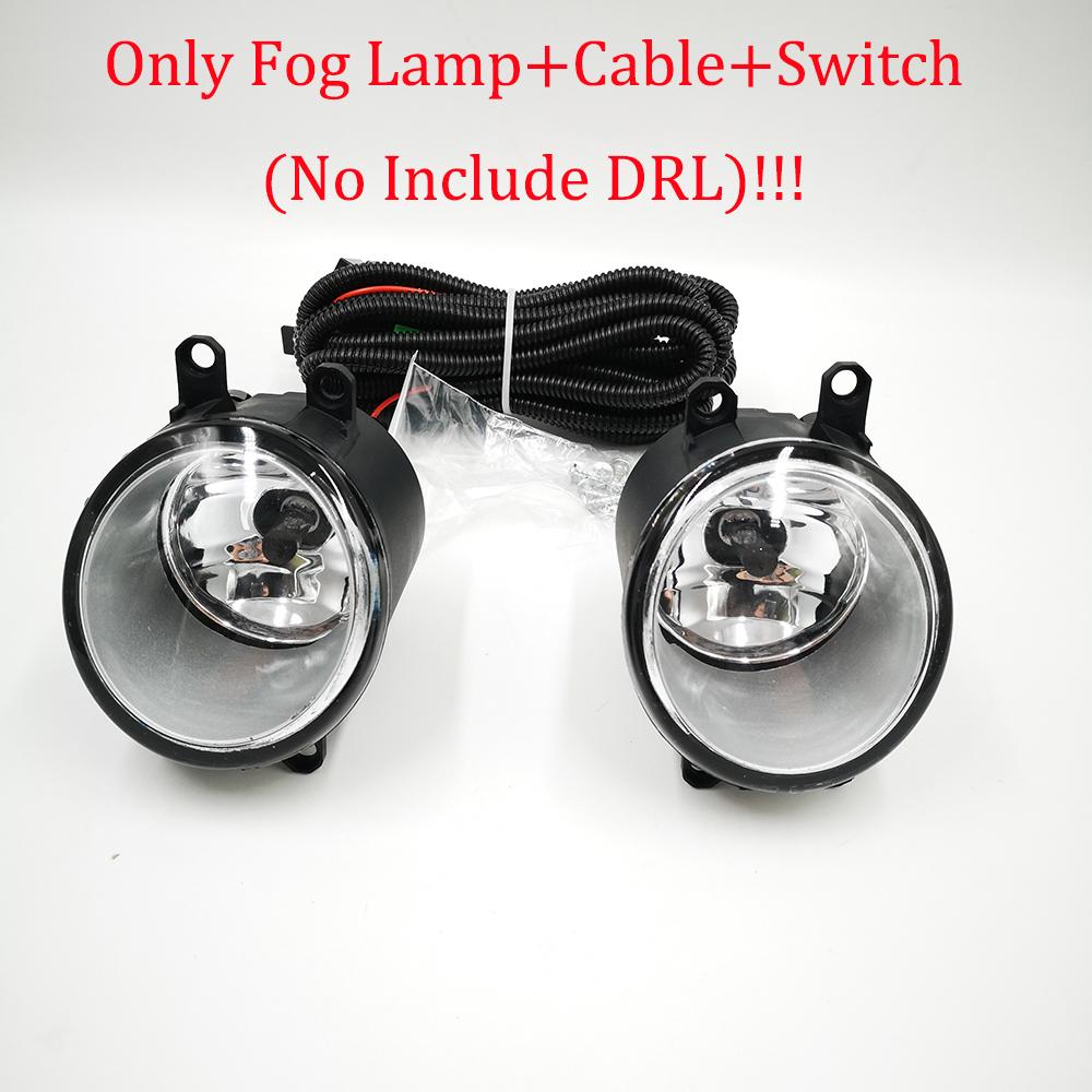 Car Flashing 2Pcs For Toyota Corolla 2011 2012 2013 DRL Daytime Running Lights Daylight Fog Lamp Cover With Turn Signal Lamp