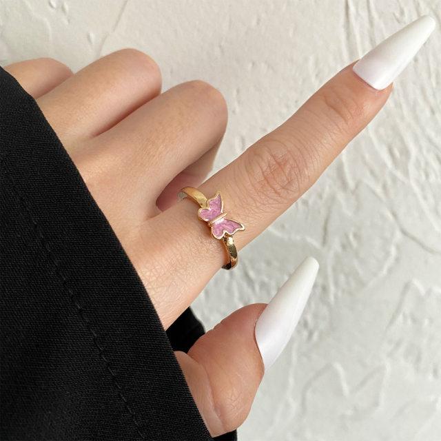 Новые креативные милые красочные двухслойные кольца в форме сердца с надписью «Любовь», винтажные металлические кольца в форме сердца для женщин и девочек, модные ювелирные изделия