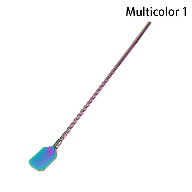 Ложка для перемешивания из нержавеющей стали, коктейльная ложка со спиральным узором, барменские инструменты, ложка-капля, барный инструмент