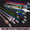 1PC Art Calligraphy Dipping Writing Glass Dip Pen Fountain Pen Filling Ink Painting Supplies