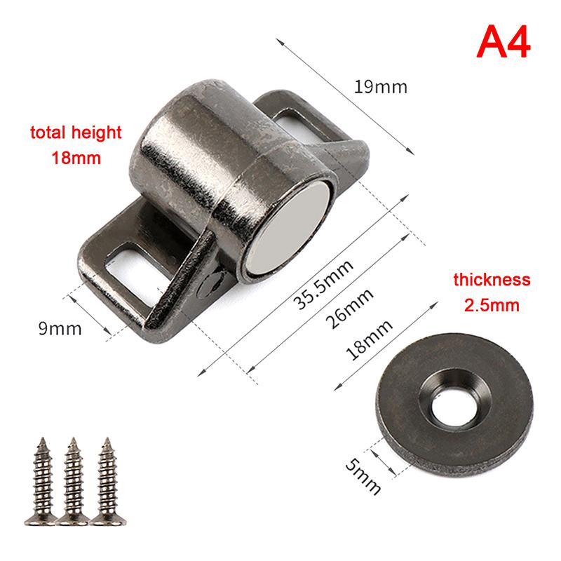 Магнитный фиксатор двери шкафа Магнитный мебельный дверной фиксатор Доводчик Сильный Супермощный неодимовый магнит Защелка