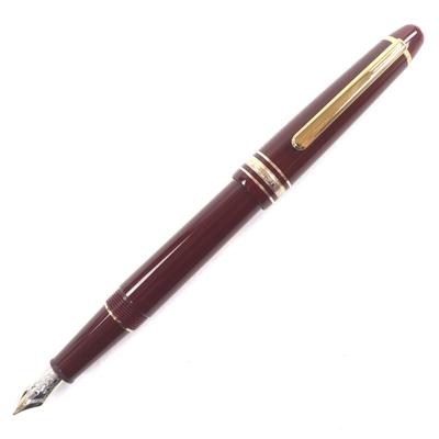 Отличная перьевая ручка MONTBLANC Meisterstück Classic Бордовое золото 14K мужская Б/У