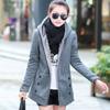 Women Fashion Casual Thicken Warmer Hoodie Solid Coat Outerwear Jacket