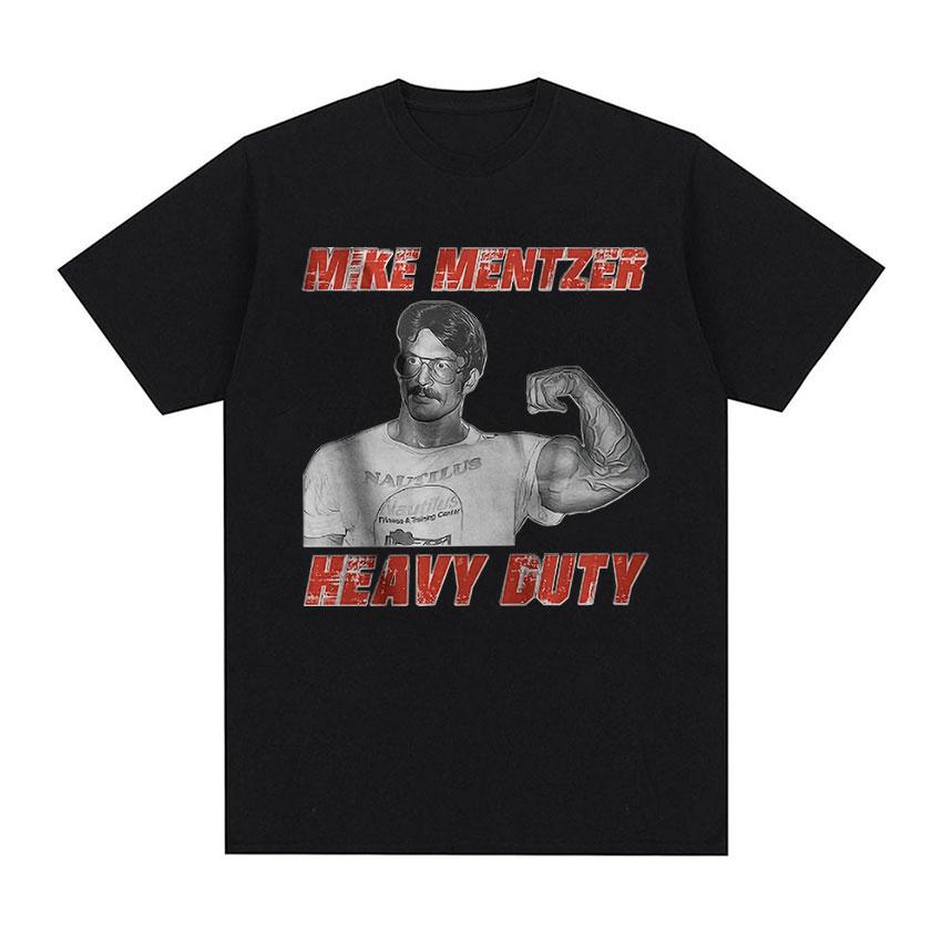 Летняя винтажная мужская футболка с принтом Майка Ментцера, бодибилдера, с коротким рукавом, 100% чистый хлопок, стритвир, 2025
