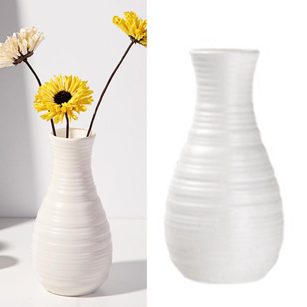 Ваза для цветов в скандинавском стиле, имитация вазы для цветов, украшение для гостиной, столовой, тип B, белый цвет