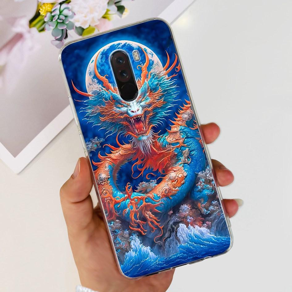 6,81" Чехол для Xiaomi Mi Pocophone F1 Силиконовая задняя крышка Модный ТПУ чехол для телефона Для Xiaomi Poco F1 Чехлы PocofoneF1 Мягкий бампер