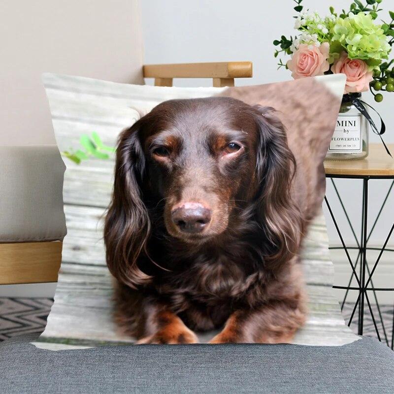 Такса животное Лидер продаж наволочка новогоднее украшение свадьба