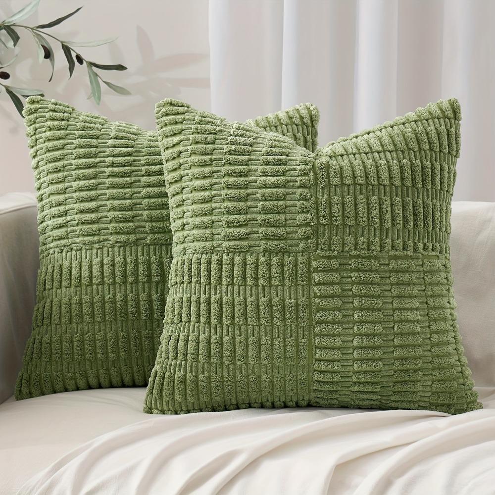 Super Soft Corduroy Pillow Cover Solid Color Wear Resistant Throw Pillow Covers Textured Thickened Pillowslip Couch Sofa