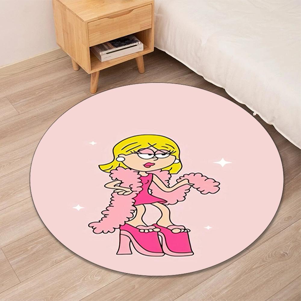 Lizzie McGuire Printed Round Rug Carpet Chair Rug Area Rug Entryway Doormats,for Office Chair Living Room Bedroom Kitchen Room.
