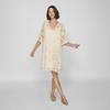 Lorna Lace Dress 3/4 Sleeves Birch Woman