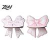 Small Plant Display Stand Cute Pink Bow Wooden Wall Shelf, Shaped Rack, Mount Versatile Shelf Storage for Bedroom Vanity Room, Decorative Plants