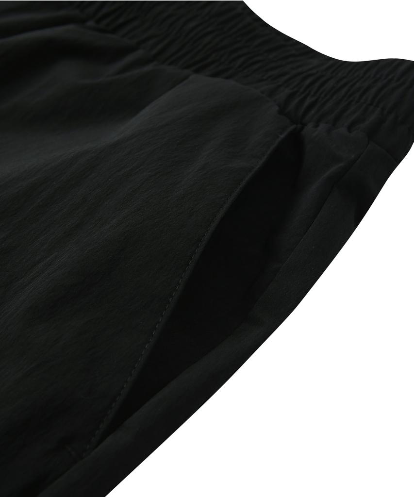 DOLPHIN WAVE APPAREL [Набор] Эластичная тканая футболка с коротким рукавом и шорты Dolphin Черный