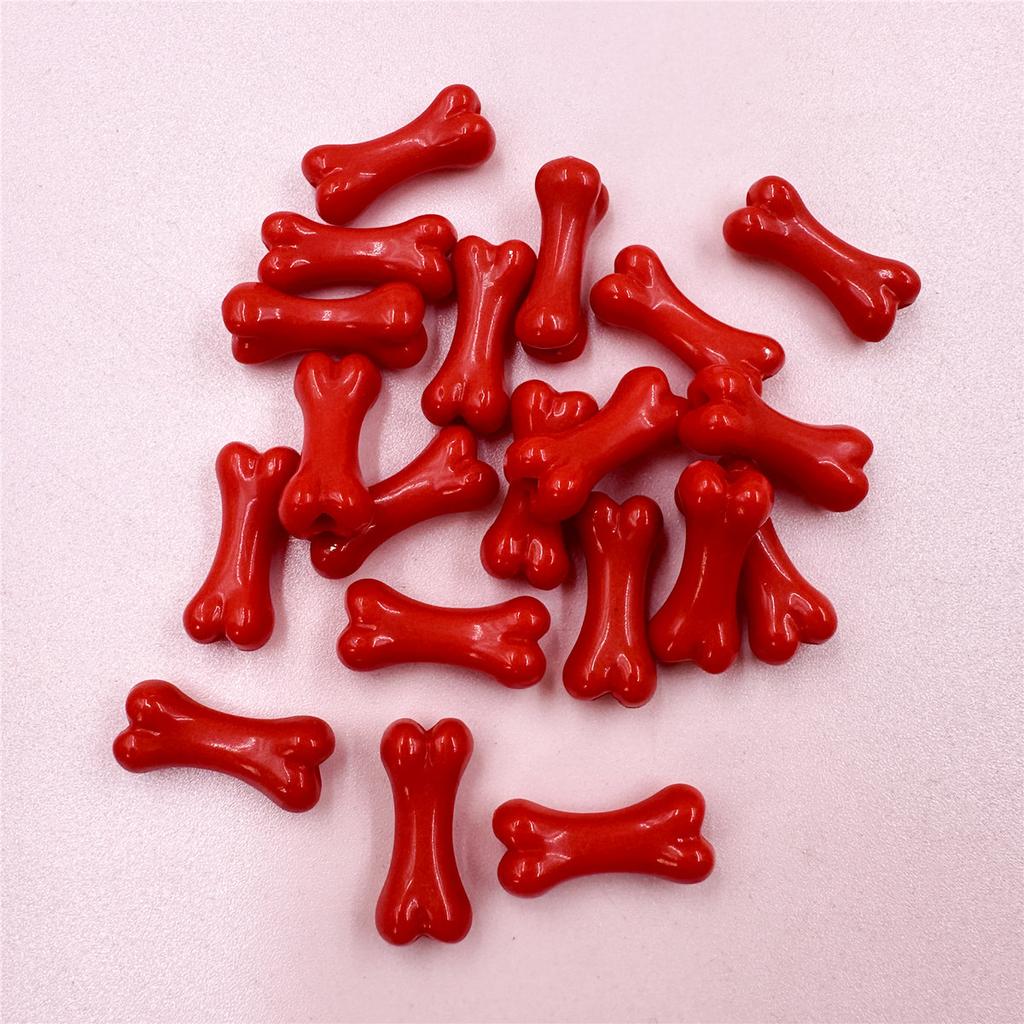 Colored bones 20Pcs Fashion Beads Acrylic bead Handmade Materials 8.6*20mm  Accessories