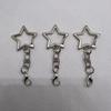 10Pcs Multi Styles Spring Snap Keychain 360 Rotate Star Shaped Clasp  DIY Jewelry Making